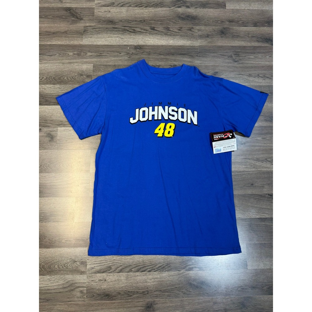 NASCAR Jimmie Johnson 48 Chase Authentics Blue T-Shirt Mens XL New SKU199